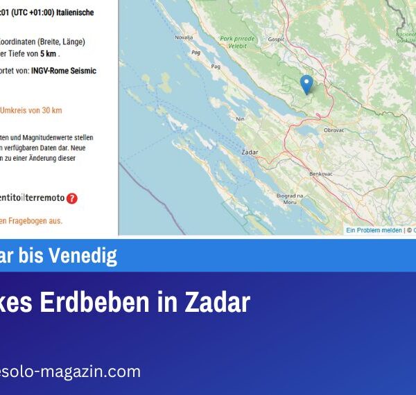 Starkes Erdbeben in Zadar